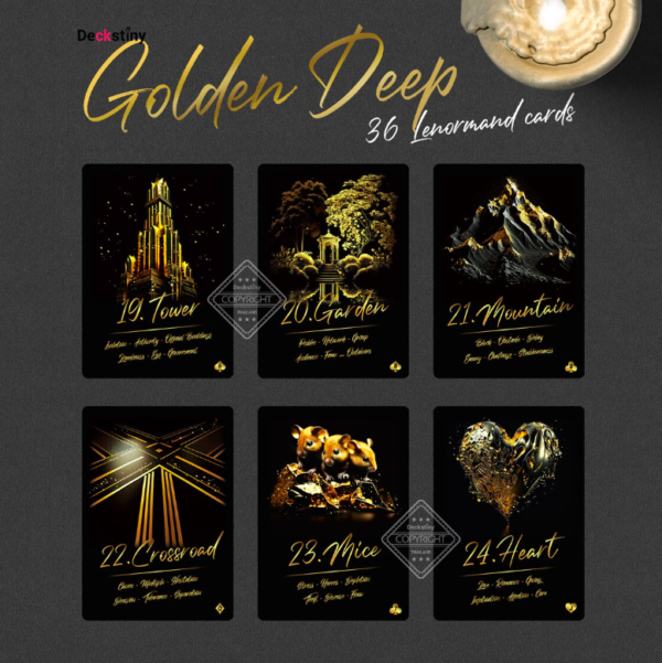 Golden Deep Lenormand [PRÉCOMMANDE] – Image 5